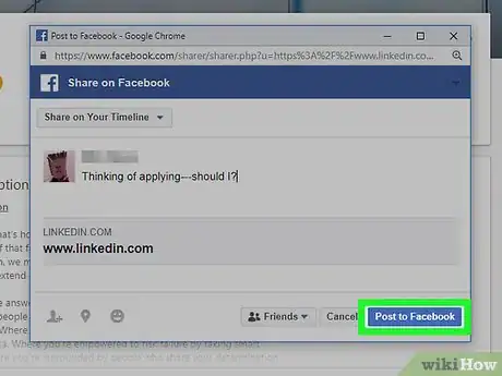 Image titled Share a Job Posting on LinkedIn Step 16