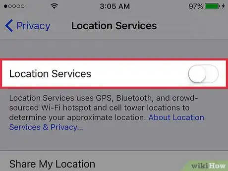 Image titled Turn Off Location Services on an iPhone Step 4
