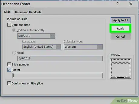Image titled Edit the Footer in PowerPoint on PC or Mac Step 8