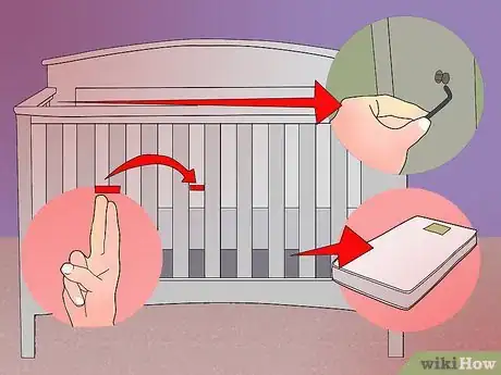 Image titled Ensure Safe Use of a Baby Crib Step 2