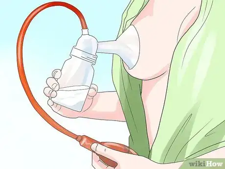 Image titled Pump a Year's Worth of Breast Milk for a Baby Who Can't Latch Step 1