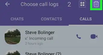 Delete Call History on Viber on Android