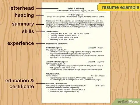 Image titled Write an Entry Level Resume Step 1