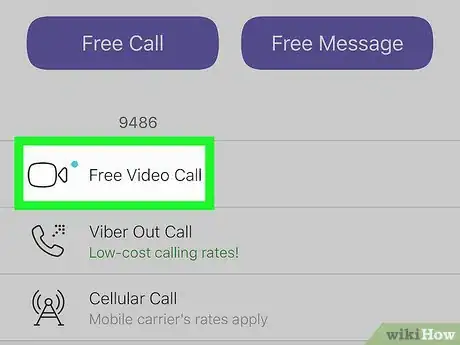 Image titled Video Chat on Viber on iPhone or iPad Step 4