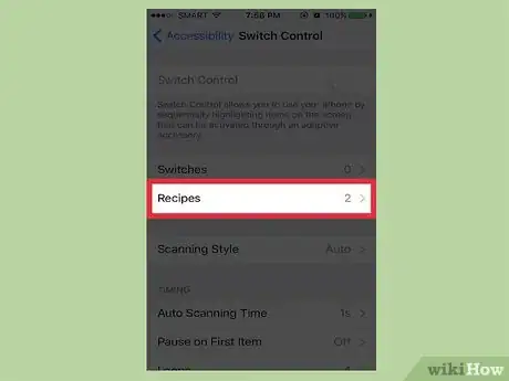 Image titled Add Switch Control Recipes on an iPhone Step 5