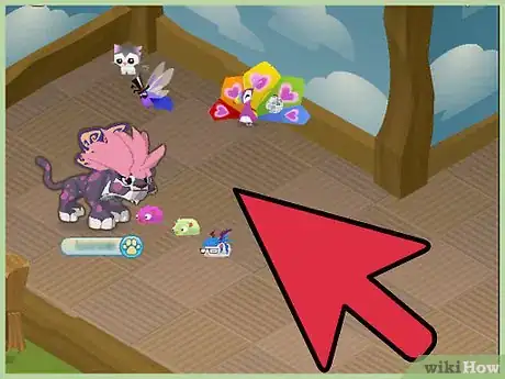 Image titled Get Adopted in the Pillow Room on Animal Jam Step 8