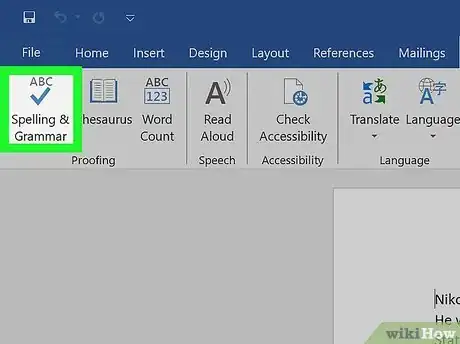 Image titled Check Grammar in Word Step 3