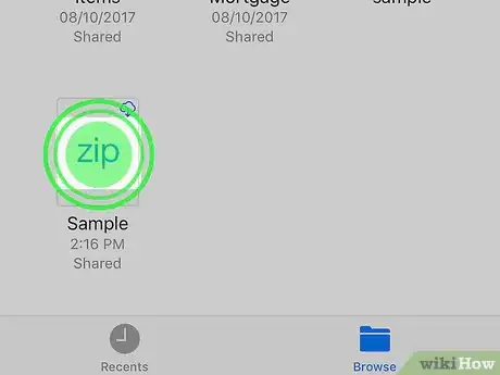 Image titled Send Zip Files on iPhone or iPad Step 3