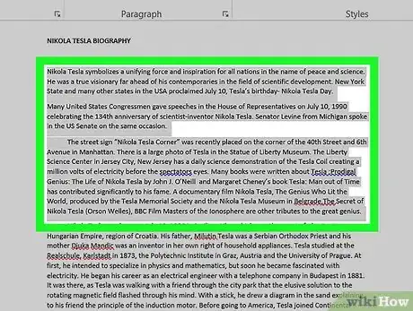 Image titled Make Two Columns in Word Step 2