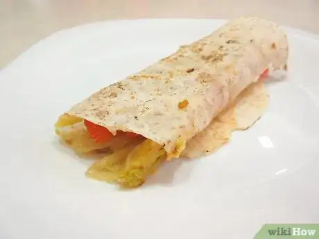 Image titled Make Veggie and Melted Cheese Wraps Step 8