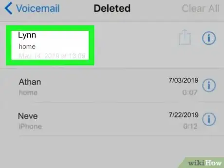 Image titled Recover Deleted Voicemail Messages on iPhone or iPad Step 4