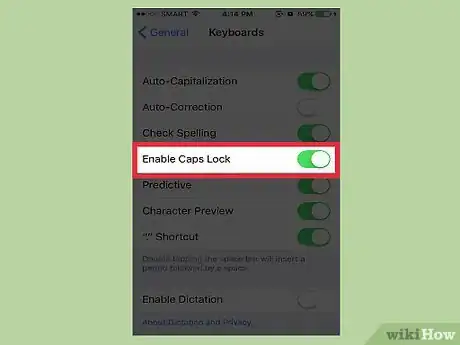Image titled Access the Caps Lock Key on an iPhone Step 4