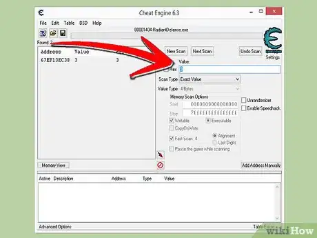 Image titled Hack Radiant Defense on Windows 8 Using Cheat Engine Step 11