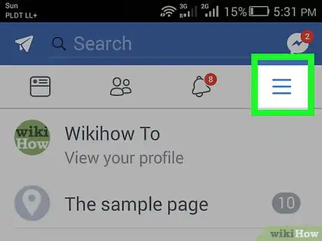Image titled Make Facebook Pictures Private on Android Step 2