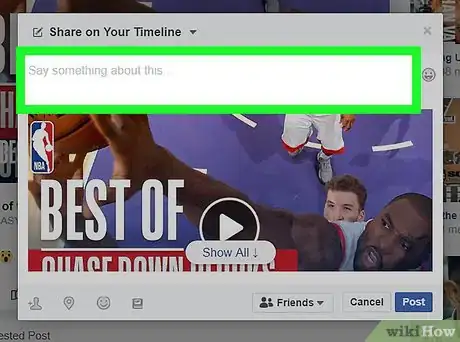 Image titled Share on Facebook Step 6