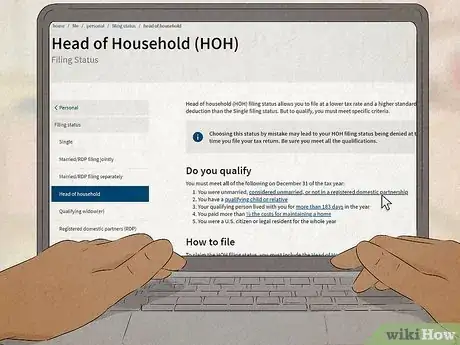 Image titled File as Head of Household Step 2