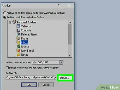 Image titled Archive in Outlook 2007 Step 4