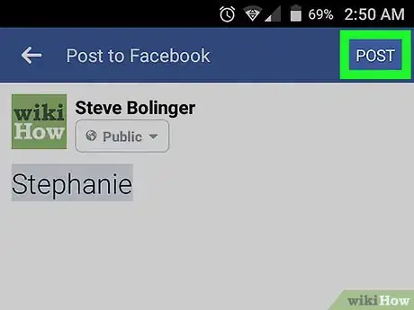 Image titled Facebook Tag Someone Only by First Name on Android Step 8