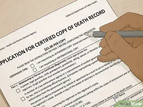 Image titled Order a Death Certificate in California Step 3