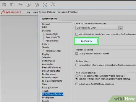 Image titled Configure a Toolbox in Solidworks Step 4