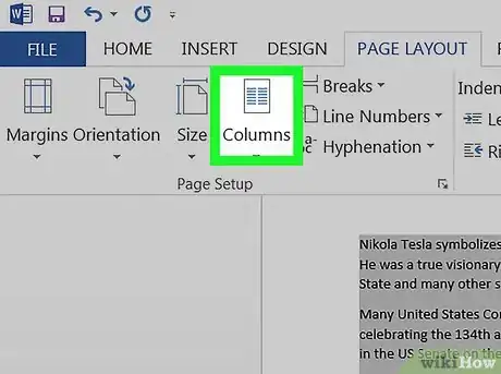 Image titled Make Two Columns in Word Step 4