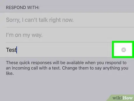 Image titled Respond to Incoming Calls with a Message on an iPhone Step 10