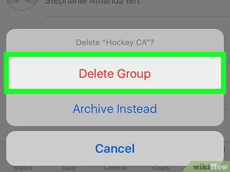 Image titled Delete a Group on WhatsApp on iPhone or iPad Step 9