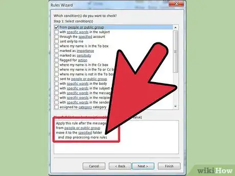 Image titled Manage Email Using Microsoft Outlook Rules Step 6