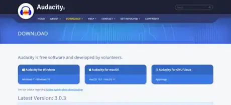 Image titled Audacity Download Page.png