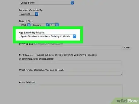 Image titled Manage Your Public Profile Information on Goodreads Step 14