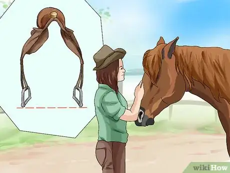 Image titled Adjust the Stirrups on an English Saddle Step 10