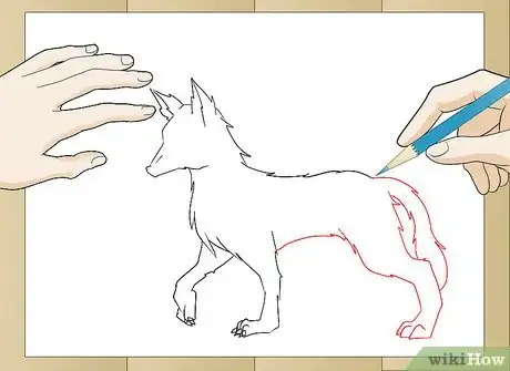 Image titled Draw a Realistic Wolf Step 7