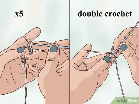 Image titled Crochet a Snowflake Step 3