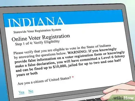 Image titled Register to Vote in Indiana Step 7