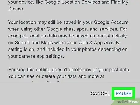 Image titled Stop and Delete Tracking on Google Maps Step 6