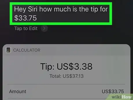 Image titled Calculate a Tip Using Siri on iPhone or iPad Step 2
