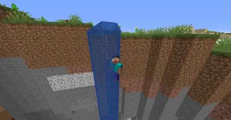Image titled Get down a minecraft ravine step 8.png
