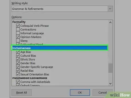 Image titled Enable Microsoft Word's Inclusiveness Filter Step 6