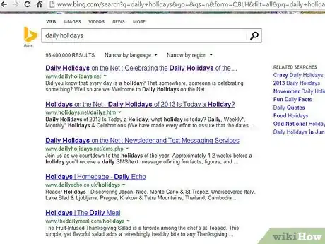 Image titled Find Out What Type of Holiday Exists Today Online (Besides Common Holidays) Step 7
