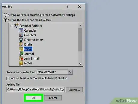 Image titled Archive in Outlook 2007 Step 5