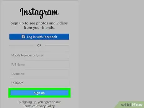 Image titled Open an Instagram Account Through PC Step 4