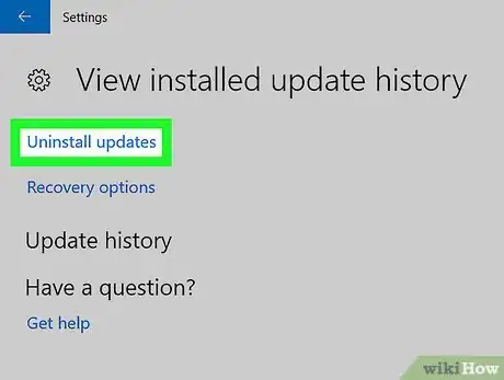 Image titled Uninstall a Windows Update Step 4