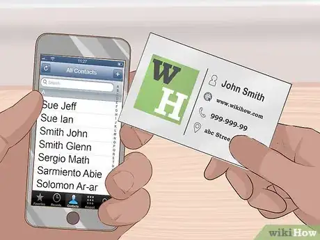 Image titled Manage Large Numbers of Business Cards Effectively Step 1