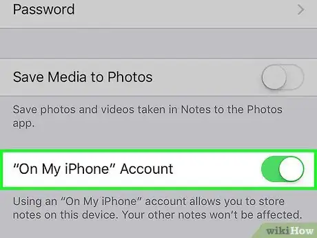 Image titled Store iPhone Notes to Your iPhone Only Step 3