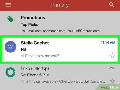 Image titled Use Smart Reply in Gmail on iPhone Step 2