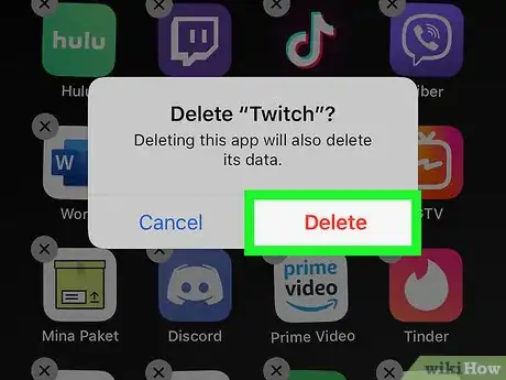 Image titled Uninstall Twitch on iPhone or iPad Step 3