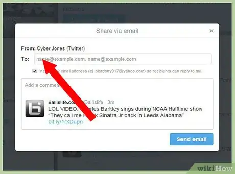 Image titled Email a Tweet from the Twitter Website to Another Person Step 8
