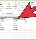 Separate First Names and Last Names Into Separate Fields in a Microsoft Excel List