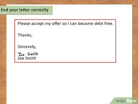 Image titled Write a Debt Negotiation Letter Step 14