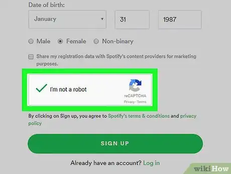Image titled Create a Spotify Account Without Facebook on a PC or Mac Step 5